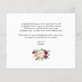 Waterverf Herfstbloei Afstuderen Dankjewel Kaart (Achterkant)