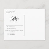 Waterverf Herfstbloei Botanische Herfstbruiloft Uitnodiging Briefkaart (Achterkant)