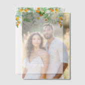 Waterverf Herfstbloei Botanische Herfstbruiloft Vellum Uitnodigingen (Offset (Koppel))