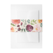 Waterverf Herfstbloei Herfstbruiloft Uitnodigingen Wikkel (Voorkant Voorbeeld)