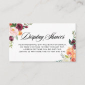 Waterverf Herfstbloemen Bloemen Bloemen Weergave D Informatiekaartje (Voorkant)