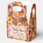 Waterverf herfstbloemen bruidsdouche bedankdoosjes (Geopend)