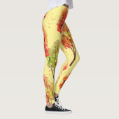 Waterverf herfstbomen: naadloze illustratie leggings (Rechts)