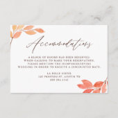 Waterverf herfstbruinbruidingen informatiekaartje (Voorkant)