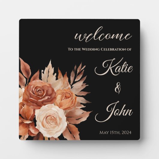 Waterverf herfstelegantie- fotoplaat (Voorkant)