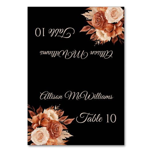 Waterverf herfstelegantie- kaart (Voorkant)