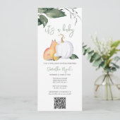 Waterverf herfstgenderneutraal Baby shower Kaart (Staand voorkant)