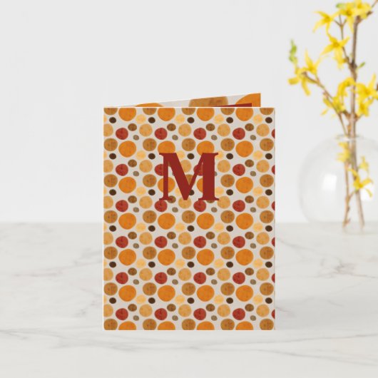 Waterverf Herfstkringen Dagelijkse Groet Kaart (Gele Bloem)