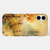 Waterverf herfstlandschap met rustieke uitstraling Case-Mate iPhone case (Achterkant (horizontaal))
