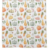 Waterverf herfstoogstpatroon douchegordijn (Voorkant)