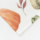 Waterverf herfstoogstpatroon fleece deken (Hoek)