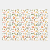 Waterverf herfstoogstpatroon inpakpapier vel (Voorkant 2)