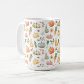 Waterverf herfstoogstpatroon koffiemok (Voorkant links)