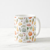 Waterverf herfstoogstpatroon koffiemok (Voorkant rechts)