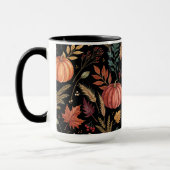 Waterverf herfstoogstpatroon mok (Links)