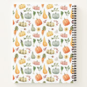 Waterverf herfstoogstpatroon notitieboek (Achterkant)