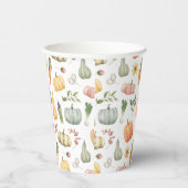 Waterverf herfstoogstpatroon papieren bekers (Rechts)