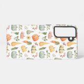 Waterverf herfstoogstpatroon samsung galaxy hoesje (Achterkant horizontaal)