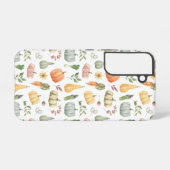 Waterverf herfstoogstpatroon samsung galaxy hoesje (Achterkant horizontaal)