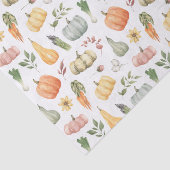 Waterverf herfstoogstpatroon tissuepapier (Detail)