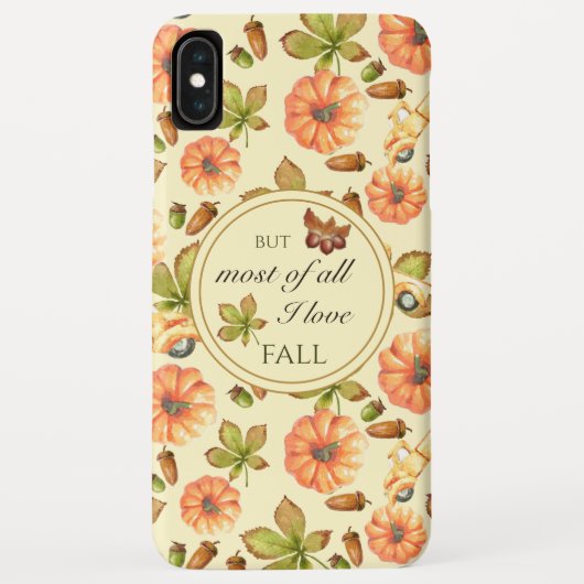 Waterverf  herfstpatroon Case-Mate iPhone case (Achterkant)