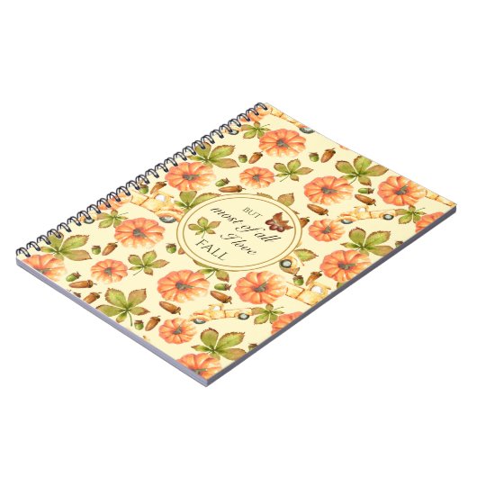 Waterverf  herfstpatroon notitieboek (Linkerzijde)