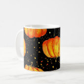 Waterverf herfstpompoenen, Halloween print Koffiemok (Voorkant links)