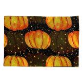Waterverf herfstpompoenen, Halloween print Kussensloop (Achterkant)