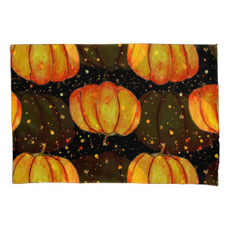 Waterverf herfstpompoenen, Halloween print Kussensloop