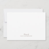 Waterverf herfsttak laat aangepaste posterijen ove notitiekaartje (Achterkant)