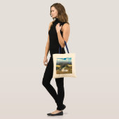waterverf herfstvijver tote bag (Voorkant (model))