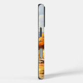 Waterverf Herfstweg Pompoen vallende bladeren Case-Mate iPhone Case (Achterkant / Rechts)