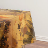 Waterverf Herfstweg Pompoen vallende bladeren Tafelkleed (Voorbeeld)