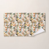 Waterverf Herhaal Bergboom Boho Monogram Bad Handdoek (Handdoek)