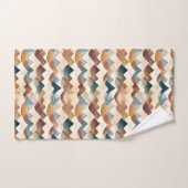 Waterverf Herhaal Bergen Boho Monogram Bad Handdoek (Handdoek)