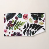 Waterverf herhaalbaar patroon van mooie bloemen bad handdoek (Handdoek)