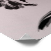 Waterverf Heron Bird Mountains Landschap Poster (Hoek)