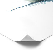 Waterverf Heron in Natuur Poster (Hoek)