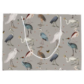 Waterverf Heron Vogel Egret Natuur Patroon Groot Cadeauzakje (Achterkant)