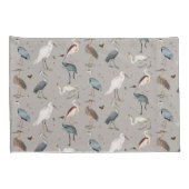 Waterverf Heron Vogel Egret Natuur Patroon Kussensloop (Achterkant-Rechts)