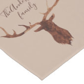 Waterverf hert en winter gebladerte tafel runner korte tafelloper (Hoek)