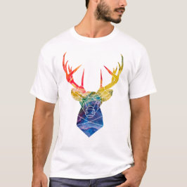 Waterverf hert T-Shirt