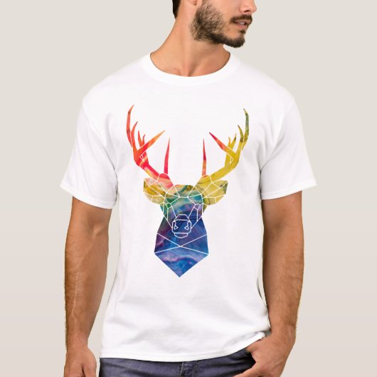 Waterverf hert T-Shirt (Voorkant)