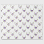 Waterverf Herten Antler Boeket Cadeaupapier (Vlak)