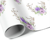 Waterverf Herten Antler Boeket Cadeaupapier (Rol Hoek)