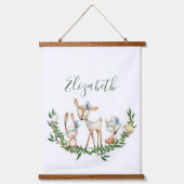 Waterverf herten baby hangend wandkleed (Voorkant)