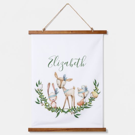 Waterverf herten baby hangend wandkleed (Voorkant)