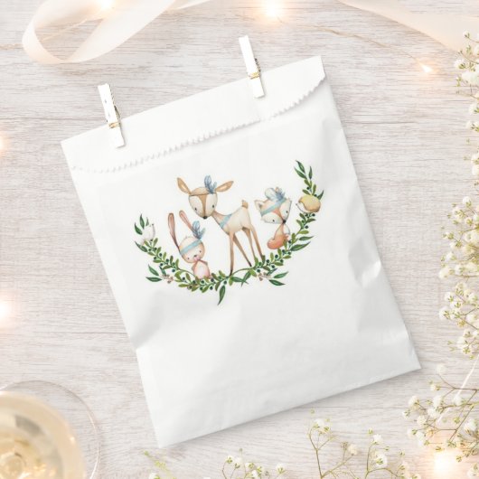 Waterverf herten bedankzakje (Geknipt)
