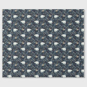 Waterverf Herten Beer Hand getrokken Cadeaupapier (Vlak)