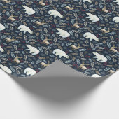 Waterverf Herten Beer Hand getrokken Cadeaupapier (Hoek)